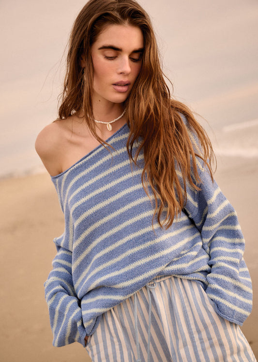Blueberry Bay Striped Sweater
